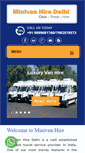 Mobile Screenshot of minivanhiredelhi.com